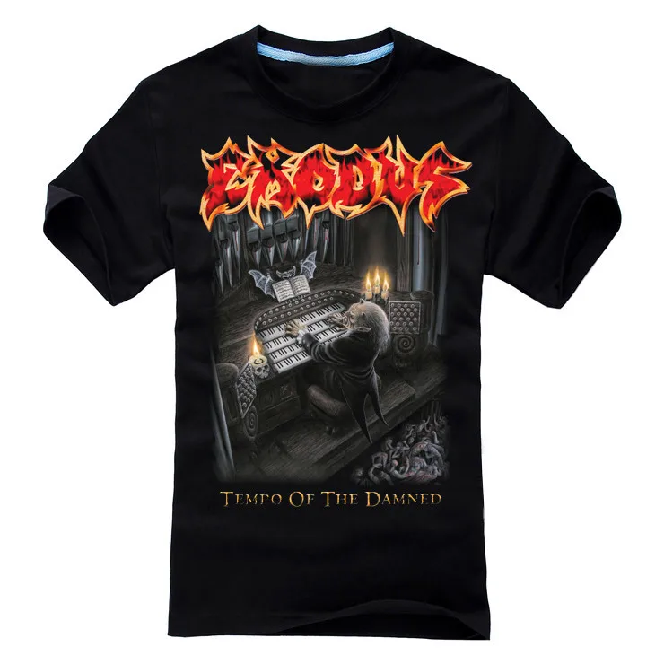 8 дизайнов иллюстрации Exodus рок брендовая рубашка 3D ММА фитнес тяжелый рок тяжелый темный металл панк Хлопок Уличная - Цвет: 2