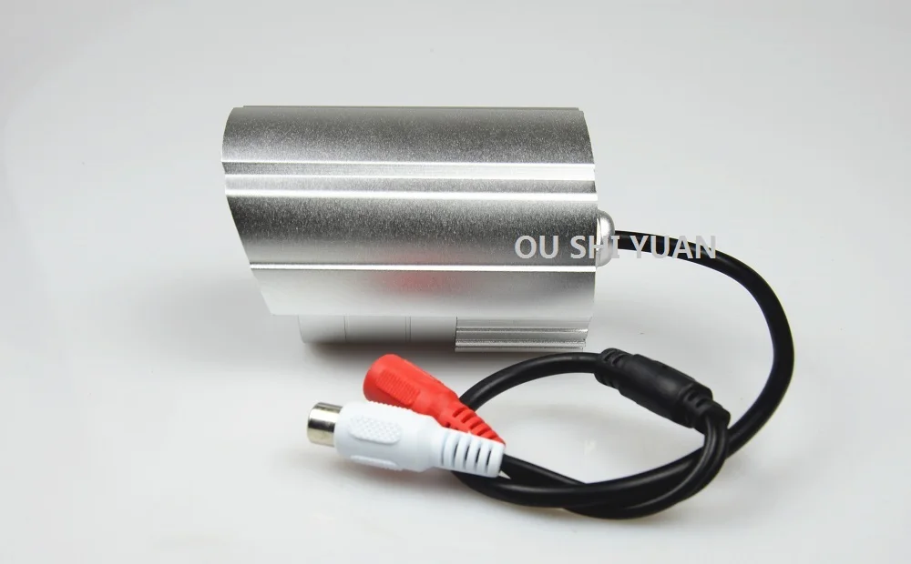 High-Grade Waterproof Uutdoor Surveillance RCA CCTV Mic Microphone Sound Monitor RCA Pick-up