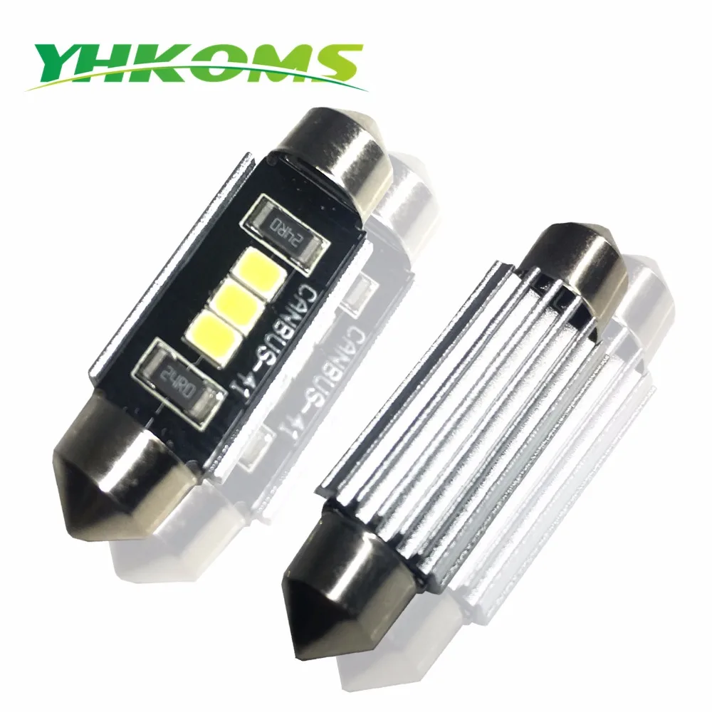 YHKOMS 10 шт. 28 мм гирлянда C5W LED 31 36 39 41 44 Автомобильный купольный свет освесветильник