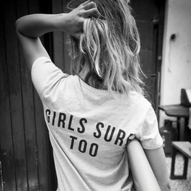 Женская футболка с принтом Surf Too Back Tumblr модная рисунком летние модные