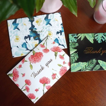 

5 Pcs/Set Thank You Letter Flamingos Leave Message Paper Cards Gift Decoration Thanksgiving Day Summer Party Card 14.2*10CM