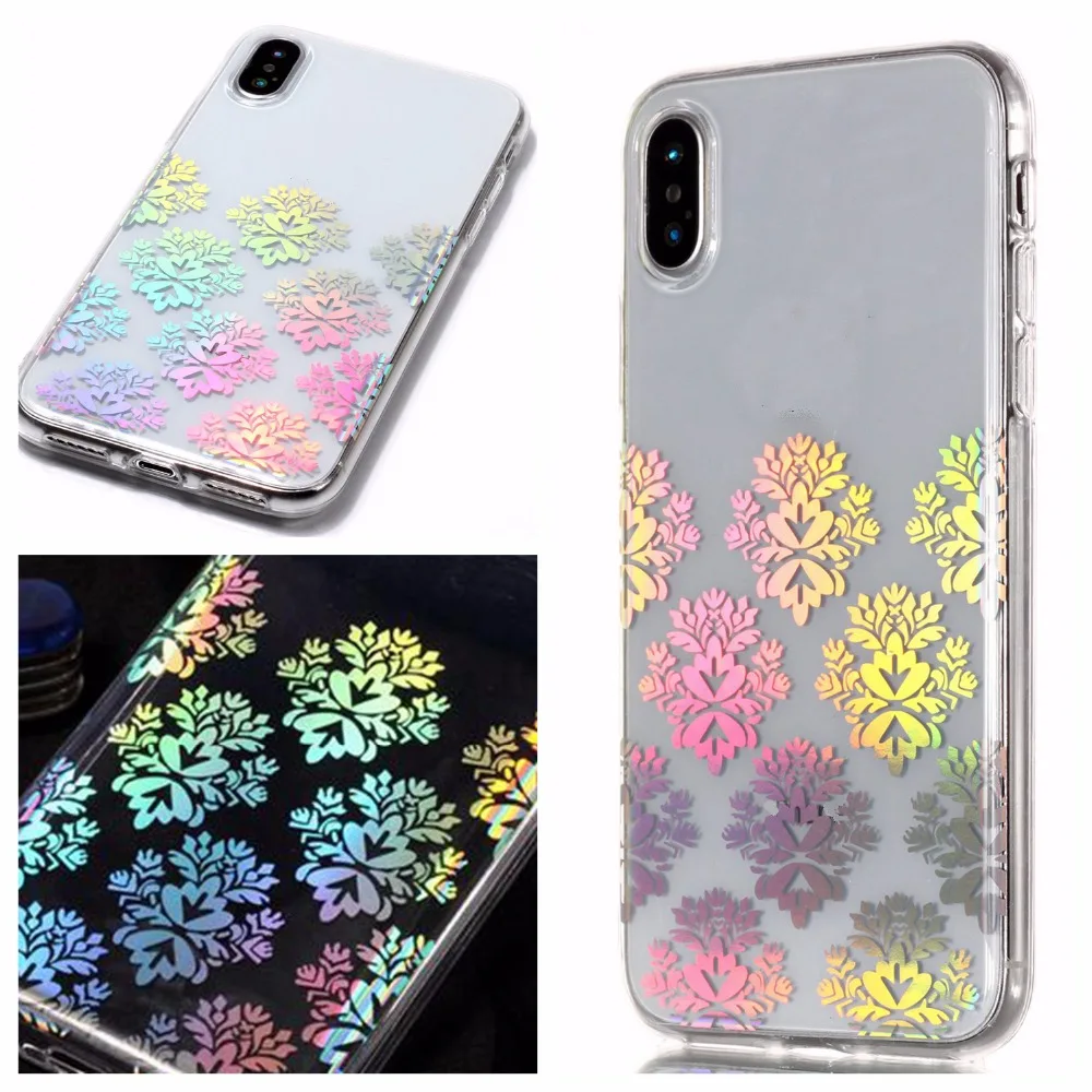 Sunjolly для Apple iPod Touch 5/6 Symphony Laser Мягкий ТПУ чехол телефона прозрачный тонкий 5 touch