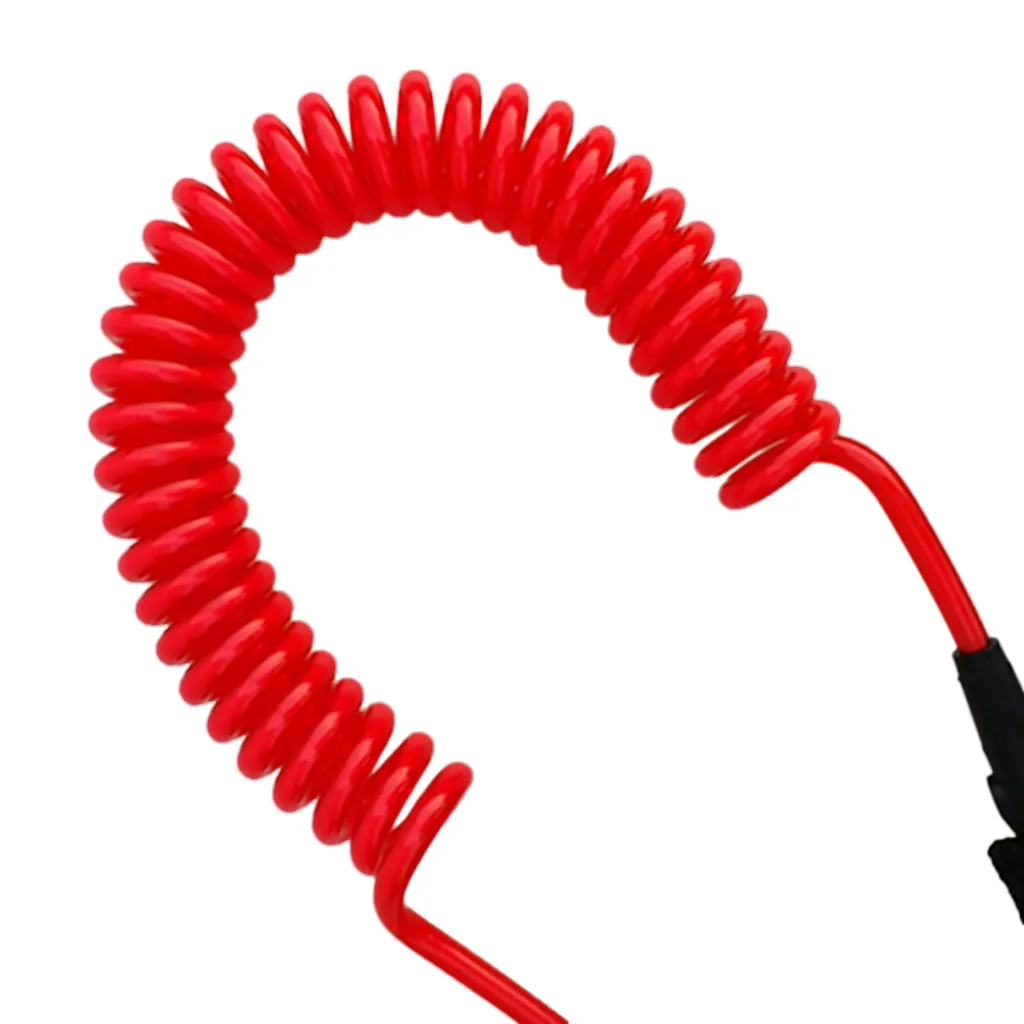 10ft 7mm Coiled Surfboard SUP Leash Stand up Paddle Board Leg Rope Ankle Strap with Waterproof Wallet Dry Bag - Choose Colors