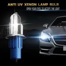 HID Xenon H4 огни автомобиля 6000 К 12В 55 Вт Автомобильные лампы для передних фар Лампочки для авто комплект H4 лампа для Автомобильная ксеноновая лампа ходовые огни
