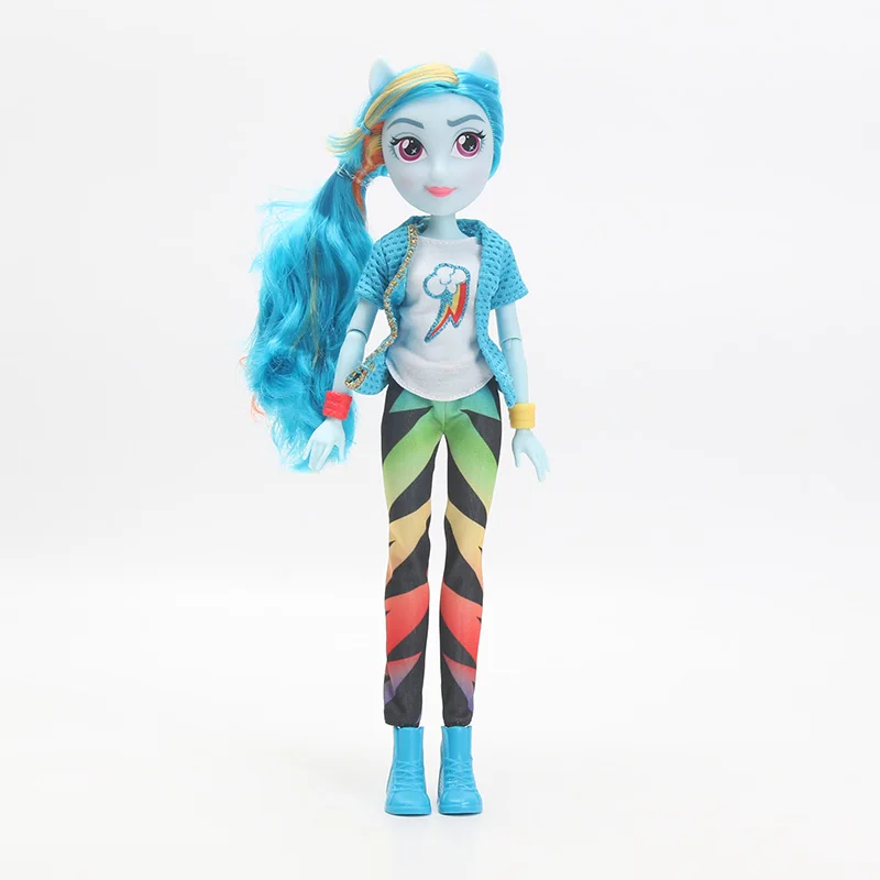 Игрушки My Little Pony Equestria Girls Rainbow Dash Флаттершай Сумерки ПВХ фигурки пони Классический Стиль Коллекция кукол