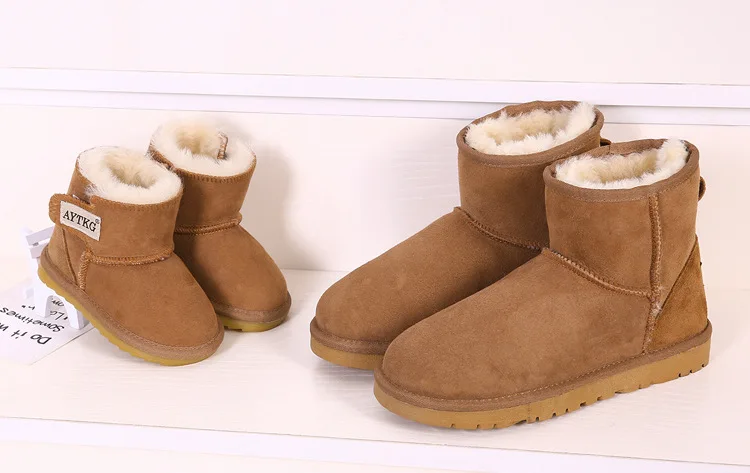 Осенне-зимние детские теплые ботинки с мехом, теплая нескользящая обувь для малышей