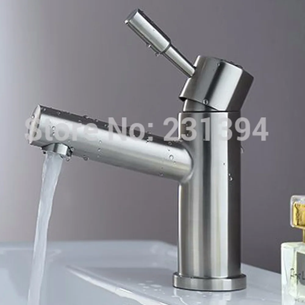 

SUS304 stainless steel seamless bathroom basin faucet mixer water tap Mixing torneira Lead-free