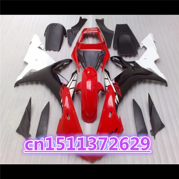 

Bo NEW For 02-03 YZF R1 02 03 YZF 1000 red black white YZF-R1 YZF-1000 YZFR1 YZF1000 2002 2003 Fairing Body
