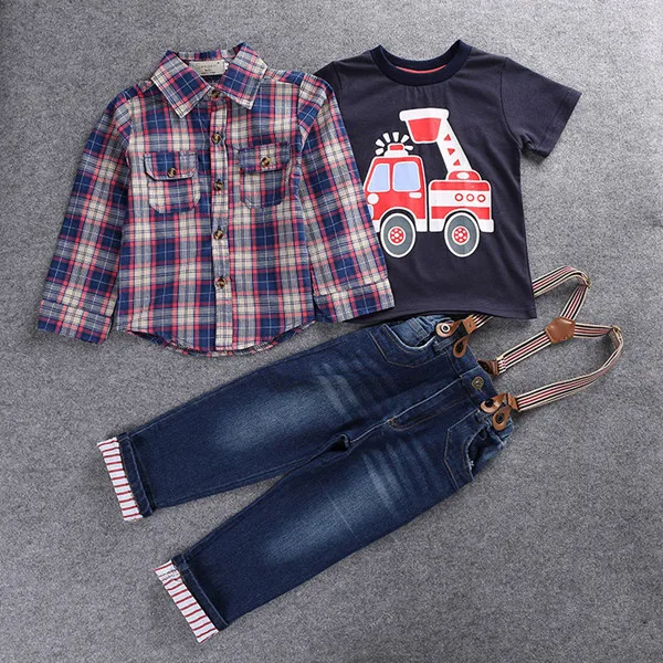 

UPS DHL Free 2018 NEW Spring Autumn 3pc outfit Baby Boys Clothes Gentleman Clothing Children's Clothing Sets 6sets/lot