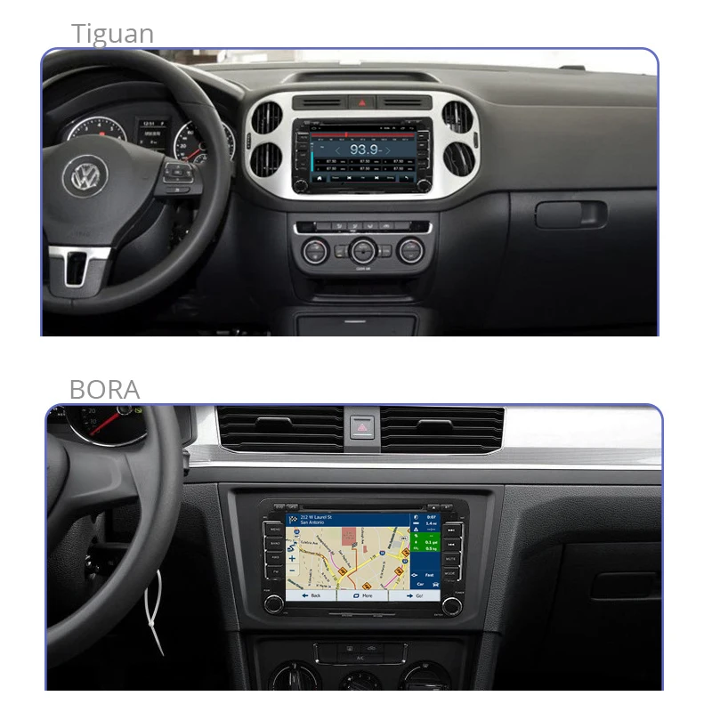 Автомобильный мультимедийный плеер Радио Android 2Din для Фольксваген Passat 4 г стерео Skoda Octavia Golf Tiguan Touran gps navi