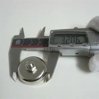 

20PCS D32mm pull force 38KG strong neodymium cup magnet base A3 steel wrapped with thread cup, LED magnet cylinder fasteners