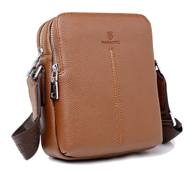 

Hot sale New fashion genuine leather men bags small shoulder bag men messenger bag crossbody leisure bag free shipping