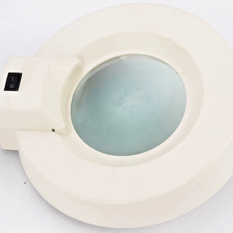 Светодиодный светильник-лупа с креплением на стол 10X, увеличительное стекло, диоптрий для объектива(голубое стекло) 110 В/220 В