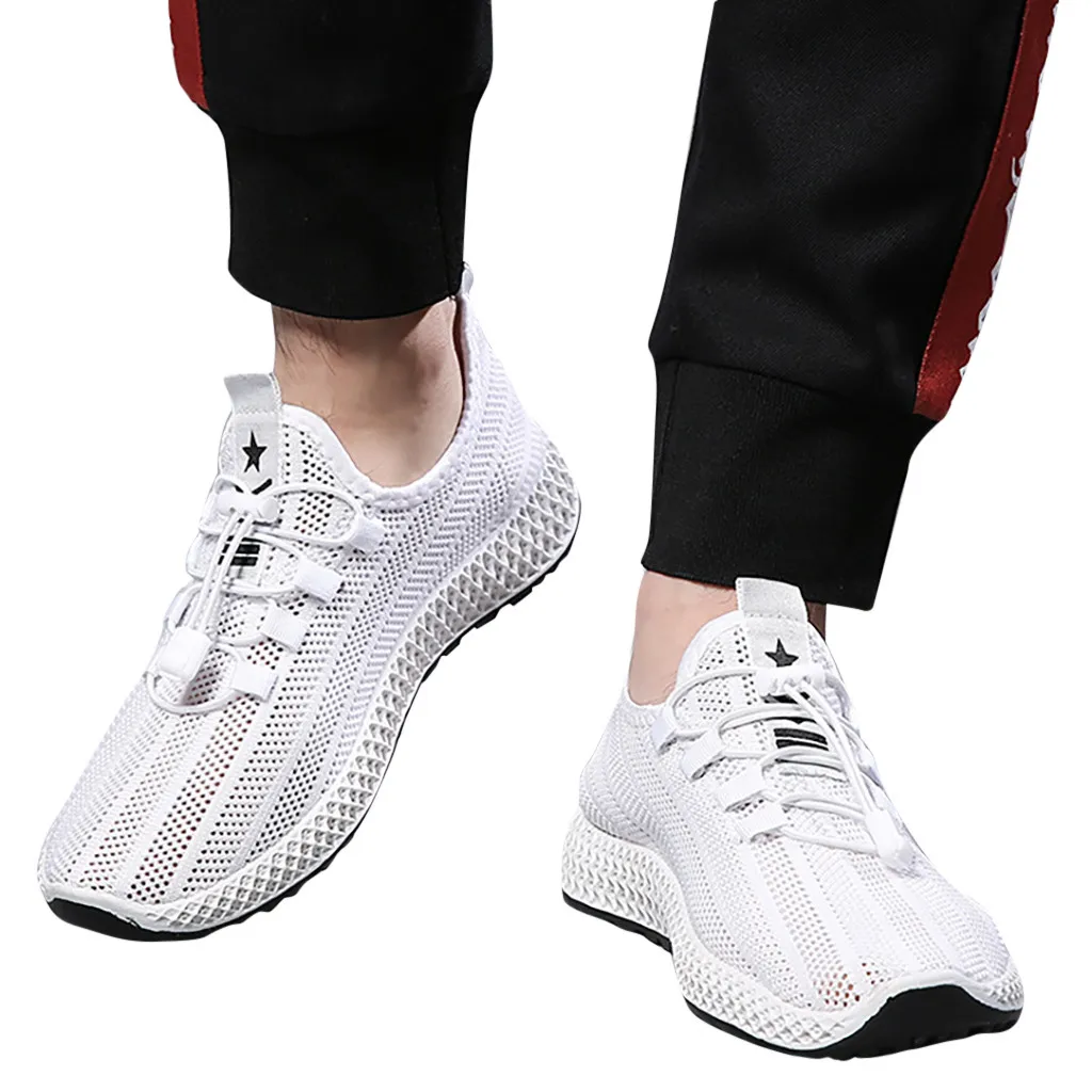 

2019 New hot sale Men's fashion sports casual and breathable shoes walking shoes men for new men sneakers flat#G4