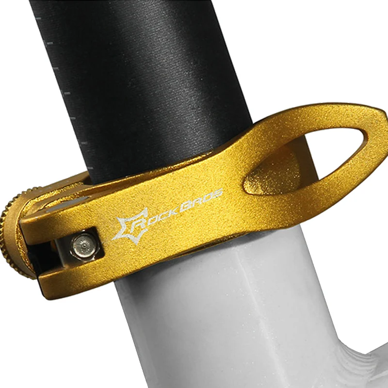 ROCKBROS Aluminum Ultralight Quick Release Road MTB Mountain Bicycle Clamp Seat Post Bike Seatpost Clamp 31.8mm 34.9mm RK0041 (7)