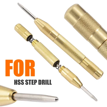 

3Pcs Gold Step Drill HSS Step Drill Bits Large Cobalt Hole Titanium Cone Step Drill Bit Cutter With Pouch Mayitr Hand Tool