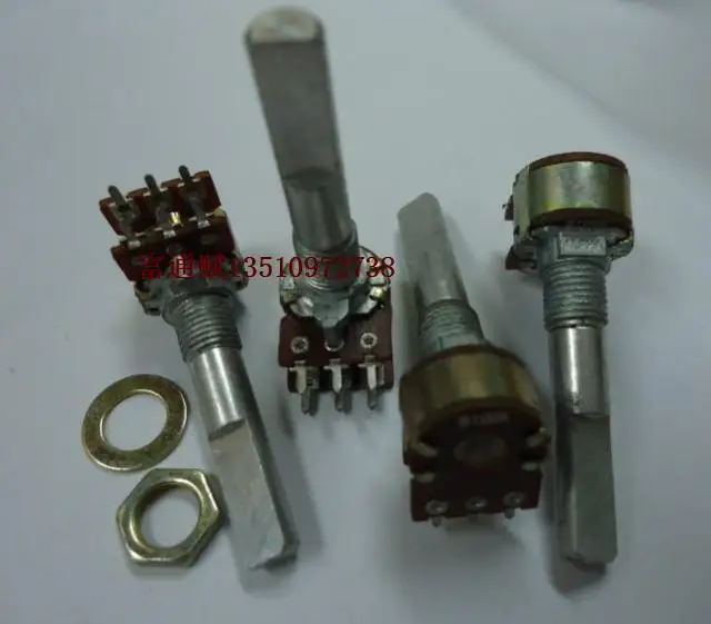 ALPHA RV12 double volume potentiometer B100K 30MM half axis switch