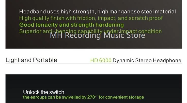 Складная Takstar HD6000/HD 6000 гарнитура Hi-Fi DJ наушники монитор динамические стерео наушники для ПК музыкальная студия