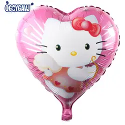 Qgqygavj высокого качества hello kitty шар Hello Kitty на день рождения KT вечеринок Hello Kitty партия выступает воздушный шар из фольги 18 дюймов