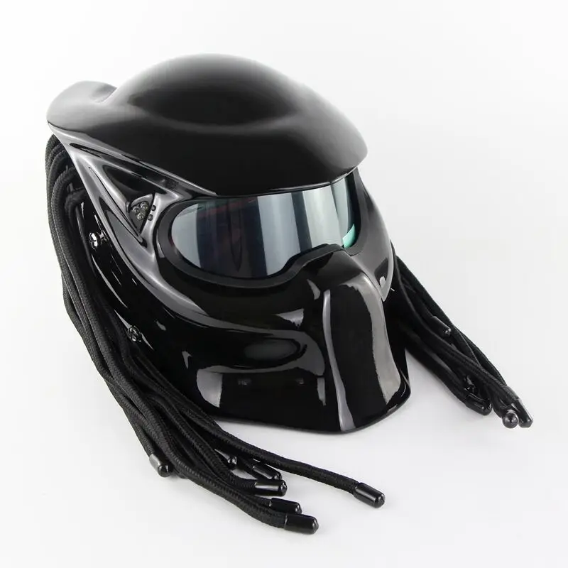 Мотоциклетный шлем на все лицо, маска из углеродного волокна, велосипедные шлемы, мото армет хищник, Железный человек, емкость