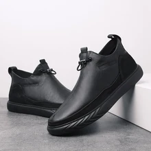 Обувь из натуральной кожи; обувь для пеших прогулок; обувь для Для мужчин дышащие, для активного отдыха и спорта; Повседневная обувь; модные теплые флисовые зимние кроссовки