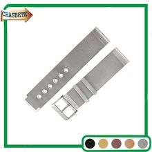 Pulseira de Aço Inoxidável Watch Band para Rado Milanese 20mm 22mm Tira de Metal Cinto Alça De Pulso Pulseira Das Mulheres Dos Homens preto Prata