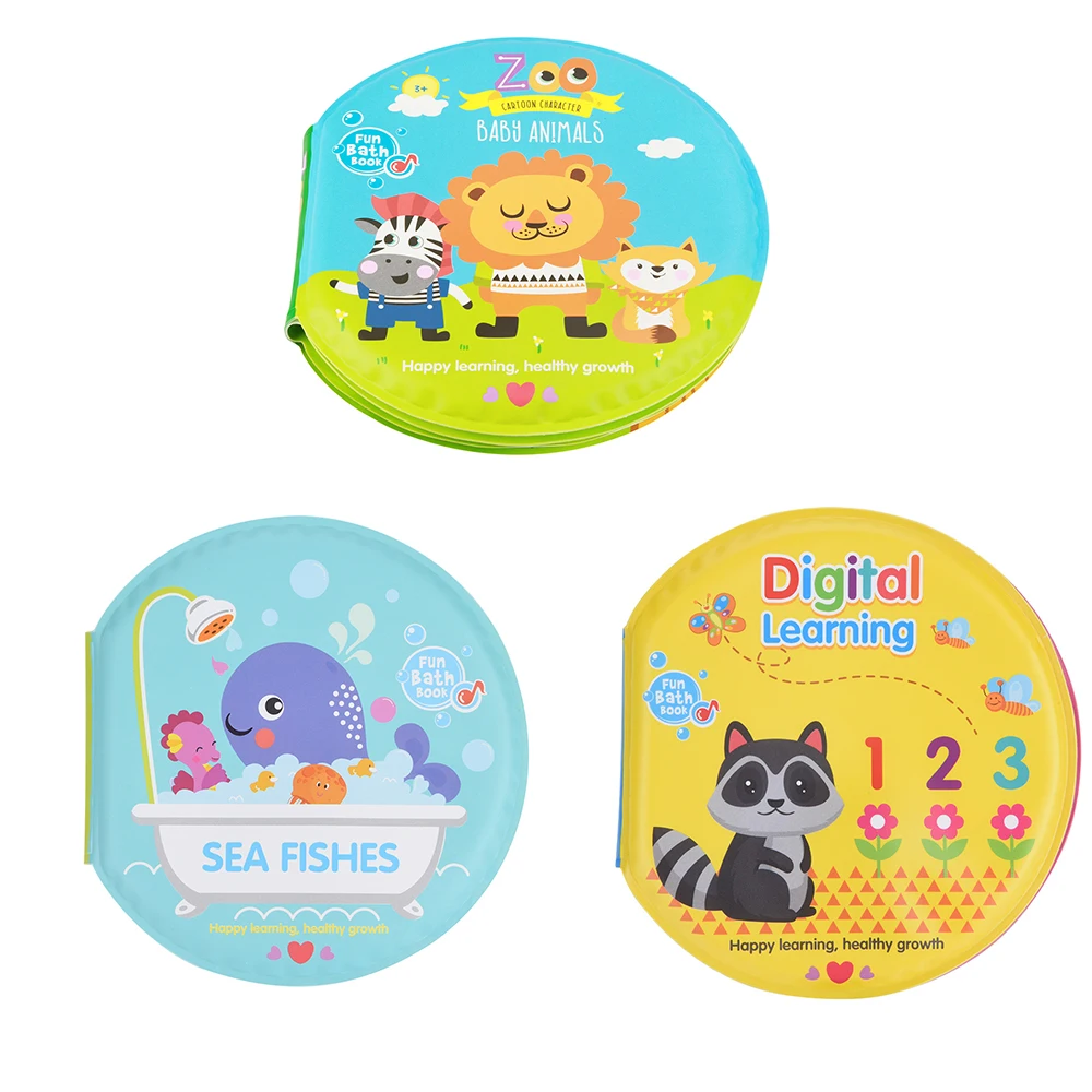 

Baby Bath Books Waterproof Books Baby Bath Water Toys Kids Toddler Bathroom Swimming Toys Early Learning Educational Toys Gift