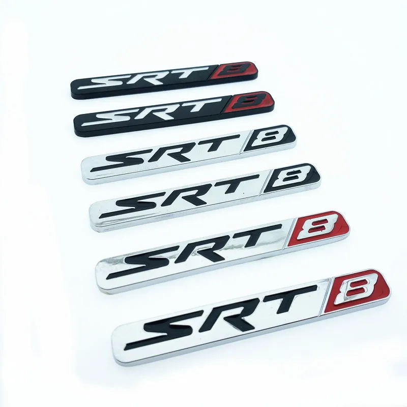 CDIY 2 шт. автомобильный Стайлинг SRT8 логотип эмблема 3D металл личность авто