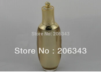 80 мл золото акриловая форма кроны насос бутылка лосьона, косметический контейнер, бутылка нажмите насос, косметическая бутылка