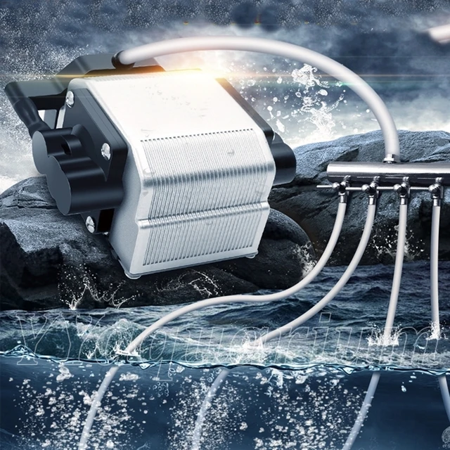 Super Powerful Fish Compressor Ultra Quiet Aquarium Air Pump Strong Air