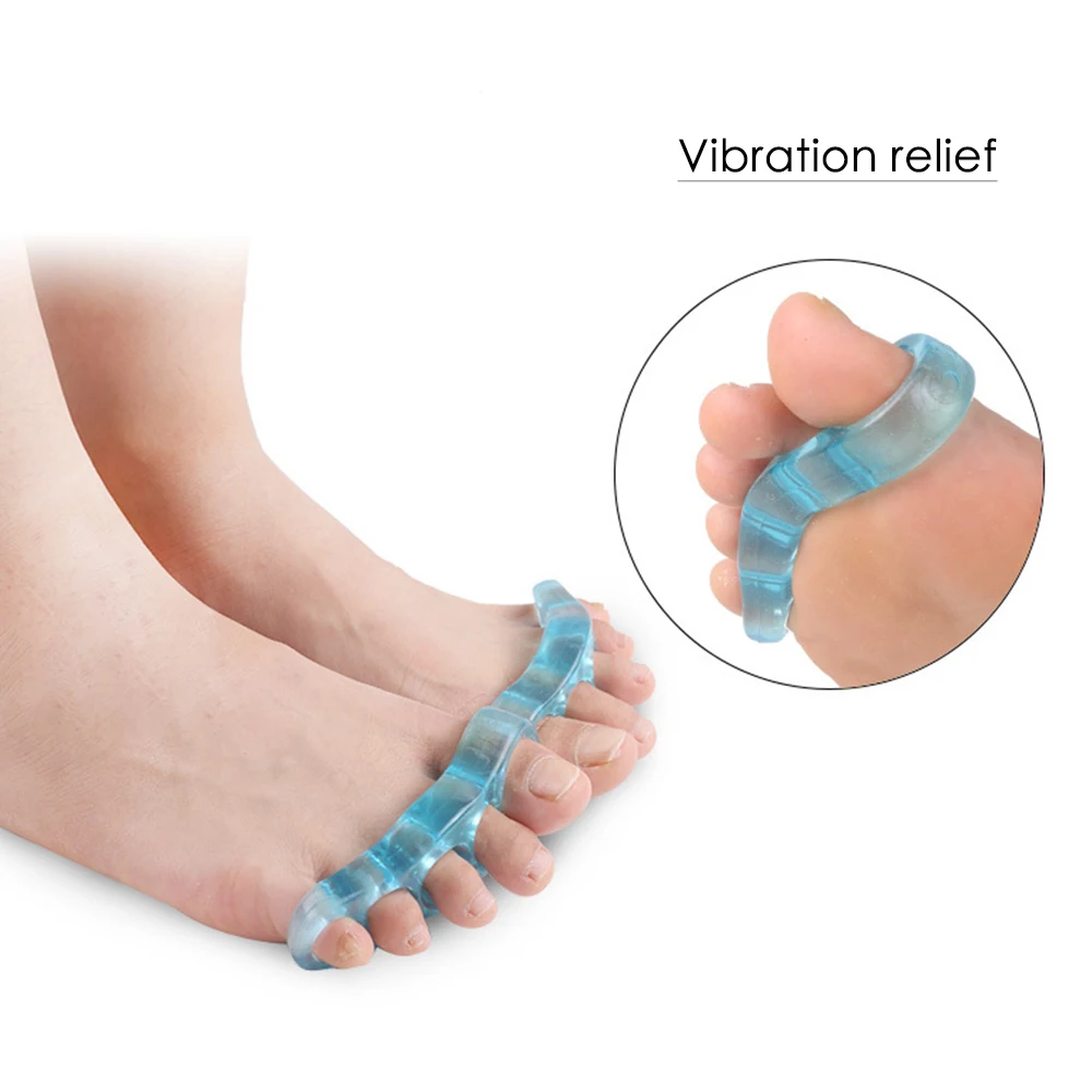 1 Pair Silicone Finger Toes Separator for Hallux Valgus pro Foot big Bones Overlapping