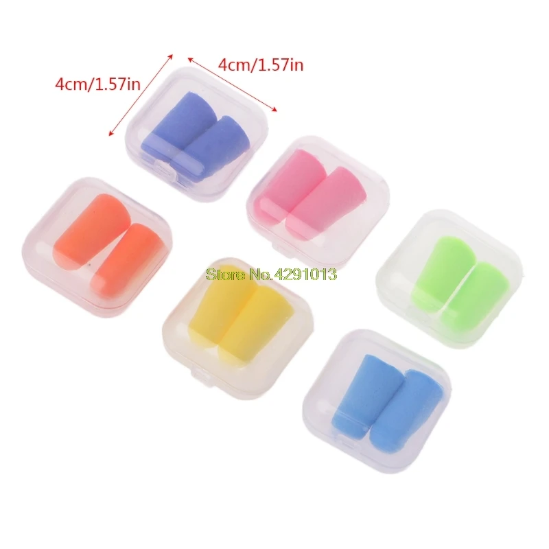 

1Pair Soft Silicone Ear Plugs Sleeping Hearing Protection Noise Reduction Drop Shipping Support