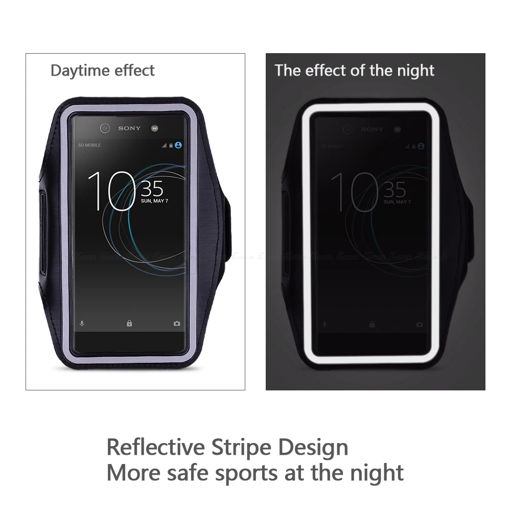 Спортивный чехол для телефона для бега и спортзала для sony Xperia 1 5 10 XZ3 XZ2 XZ1 XZ XZS XA2 XA1 Plus ультра компактный Премиум чехол на руку