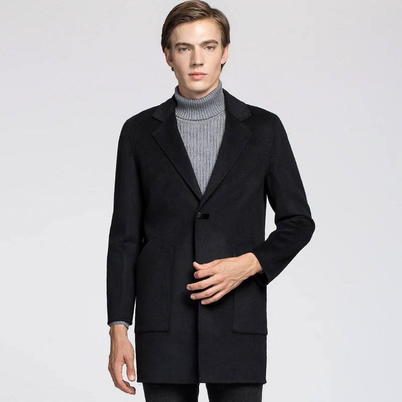 2018 Winter Men's Jackets And Coats Warm Mens Woolen Coats