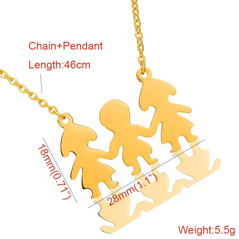 AMORUI Boy & Girl BFF Friend Choker Collar Chain Necklace Rose Gold Gold Silver Family Collier Femme Necklaces Colares Joyas