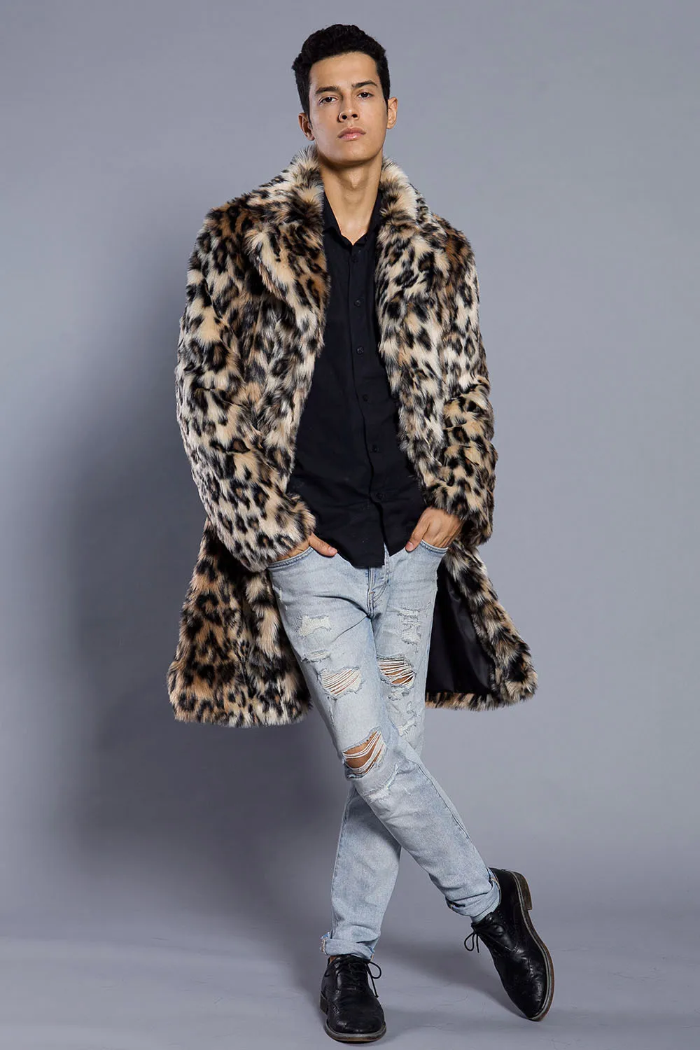 mens leopard jacket