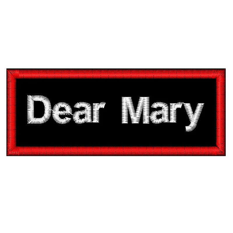 Buy Iron on applique name embroidery design customized