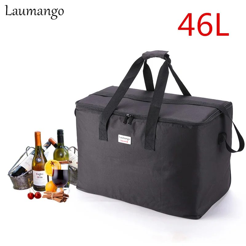 Laumango очень большая емкость сумки-холодильники термоизолированные Bento Box воды еда фруктов хранения сумка для пикника кулер bolsa termica