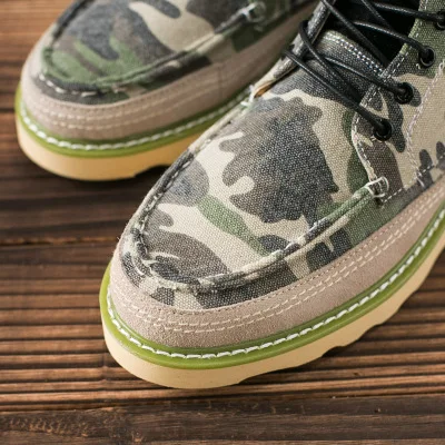 Aumentou brown Sapatos Alta Lona Homens 2018 Masculinos Casuais Tendência Camuflagem Maré De Dos Ajuda Black Tira Britânico Primavera qwFxZTCZ