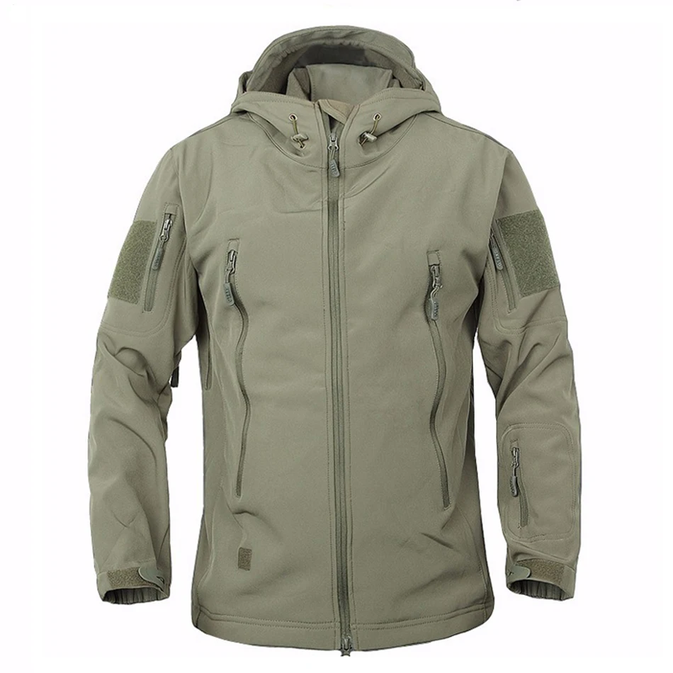 Outdoor Military Tactical Jacket font b Men b font Shark Skin Softshell Jacket Waterproof Windproof Hiking