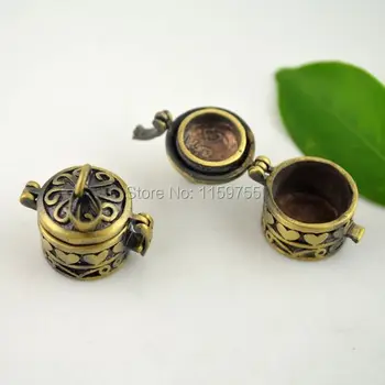 

Nice 30pcs Bronze Trunk Heart Charm Pendant Jewelry making