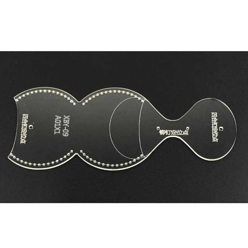DIY Leather Card Bag Coin Purse Sewing Pattern Acrylic Stencil Template