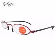 R12002 красно-черные двухцветные женские Овальные очки для чтения с замшевым материалом+ 1,00/+ 1,50/+ 2,00/+ 2,50/+ 3,00/+ 3,50/