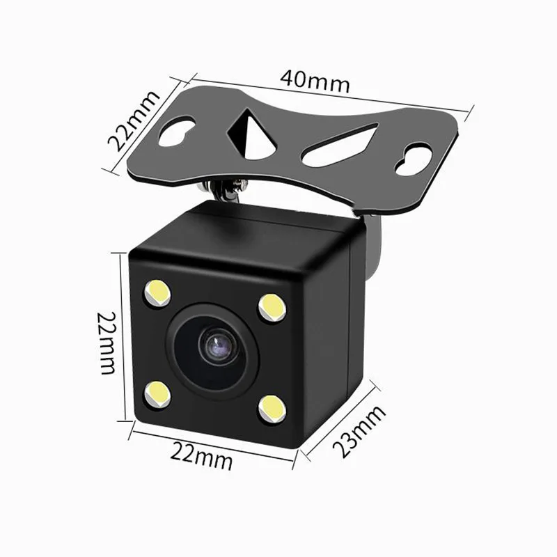 WETOWE H1 Car Rear View Camera Universal Wide Angle HDBackup Parking Camera 4 LED Night Vision Waterproof Color Image