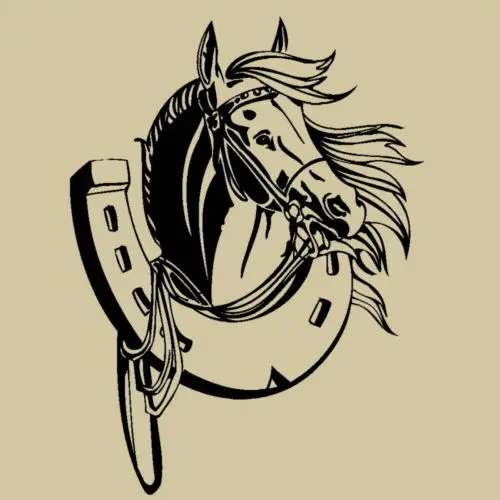 

3d Animal Wall Decals Mural VinylL Horse Shoe Art wall decals stylish wall stickers home decor Wall Stickers For Kids Room D649