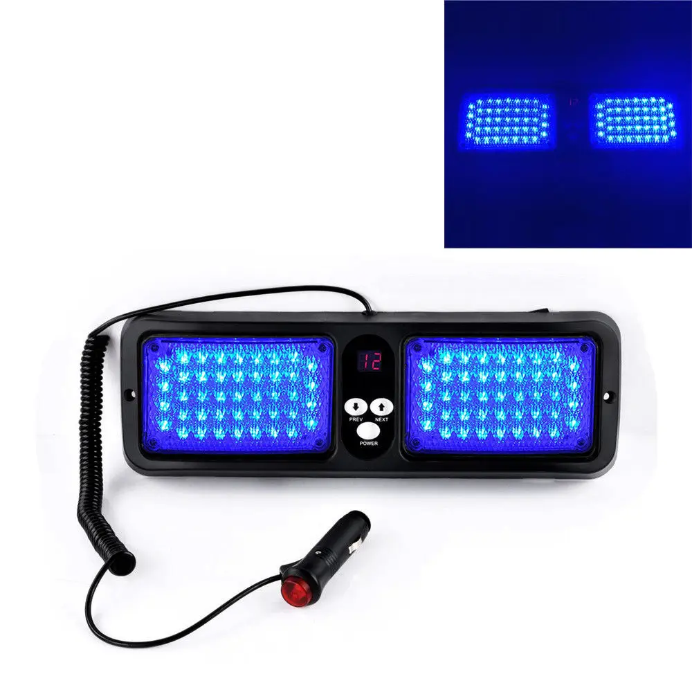 9W 9 LED Red & White Emergency Hazard Warning Flash Car SUV Dashboard
