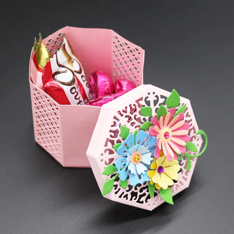 

AZSG Pen container Box style Cutting Dies for DIY Scrapbooking die Decoretive Embossing Stencial DIY Decoative Card die cutter