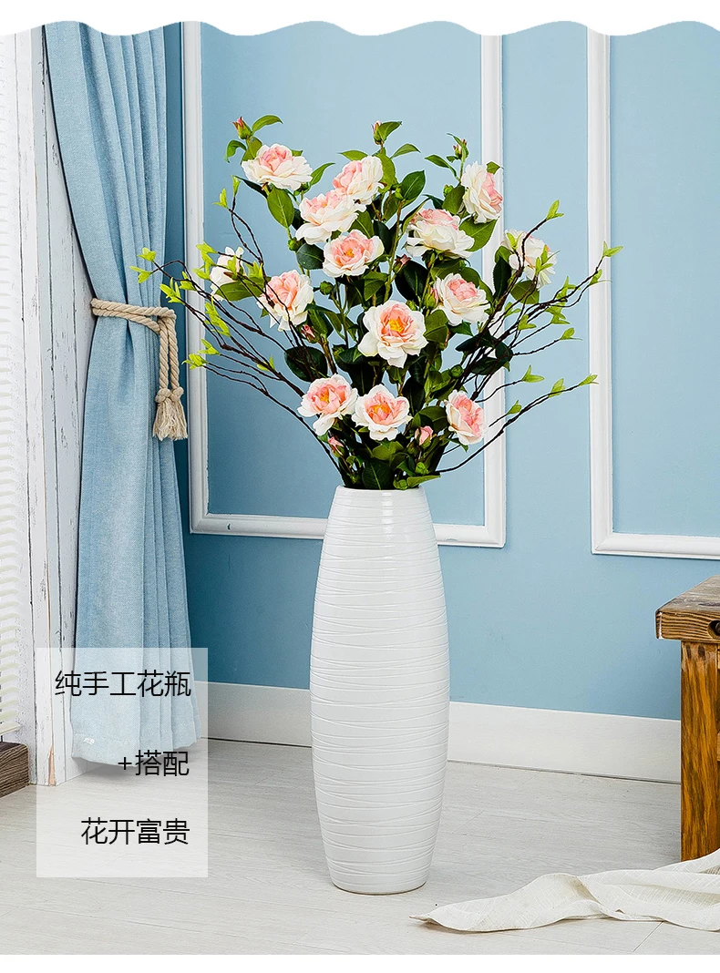 50 см/60, 80, 100, Цзиндэчжэнь, простой стиль, напольная большая ваза для отеля, дома, офиса, украшения, подарки для друзей и colle
