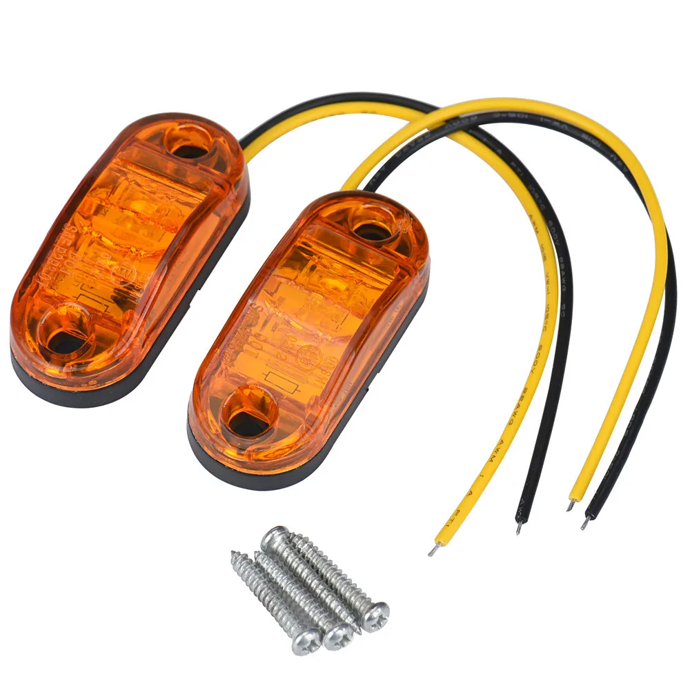 2x12 v  24 v Tow Truck Side Marker Light LED Submersible Lamp  (1)