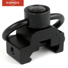 WIPSON Алюминиевый адаптер набор 20 мм рельсовое крепление база быстро отсоединяется 1-1/4 Кнопка Слинг поворотный Пикатинни соединительное кольцо для слинга
